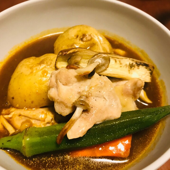 簡単 焼いて 混ぜる 夏のスープカレー レシピ 作り方 By Macy 楽天レシピ 簡単 焼いて 混ぜる 夏のスープカレー レシピ 作り方 By Macy 楽天レシピ